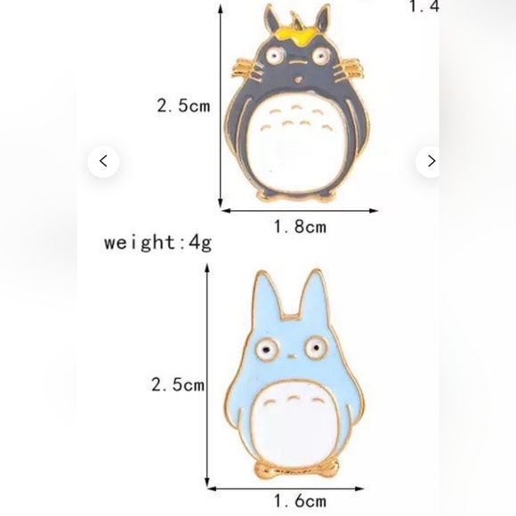2 enamel pins My Neighbor Totoro plus 2 gift box. - Picture 4 of 4